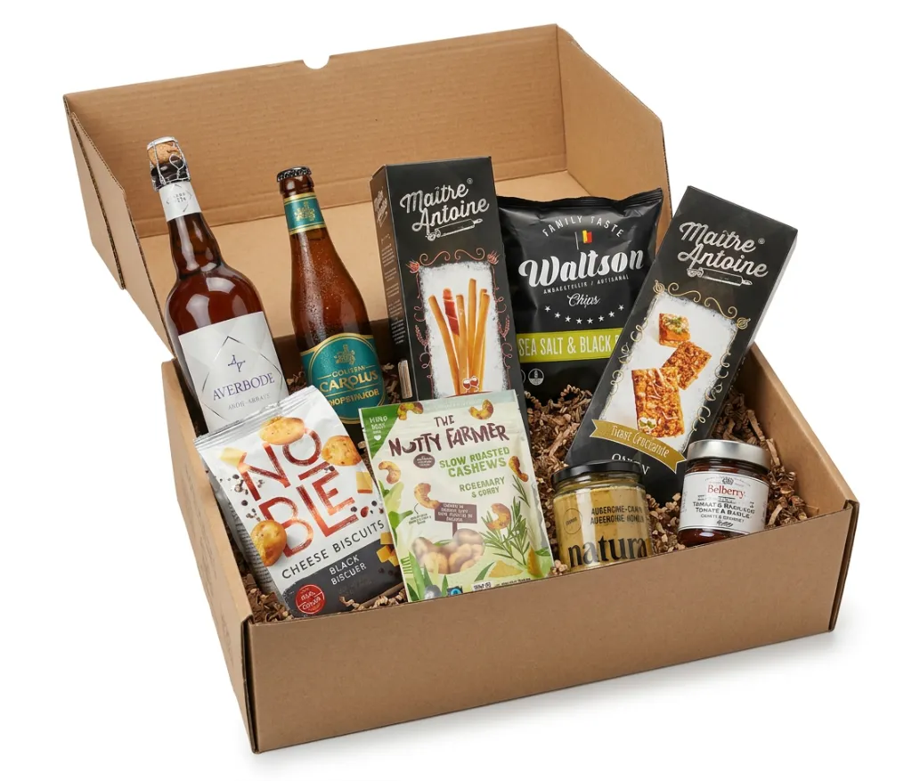 Een fijnproevers- en aperobox van De Lokale Vitrine